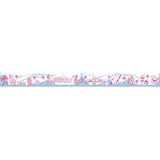 Hawaii Honolulu Map Maste Japanese Masking Tape featuring Hula girl, tropical beach, coconut tree, reef fishes & more. Drawn with unique and in detail. Made in Japan.
