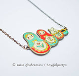 Matryoshka Nesting Doll Necklace