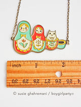 Matryoshka Nesting Doll Necklace