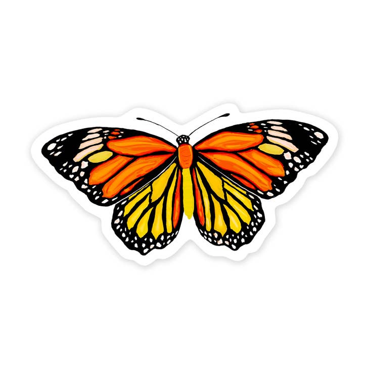 Pegatina de la mariposa monarca 