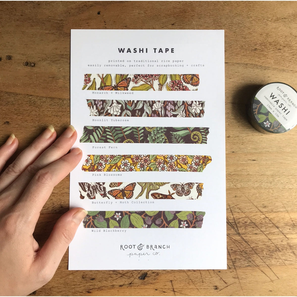 Moonlit Tuberose Washi Tape