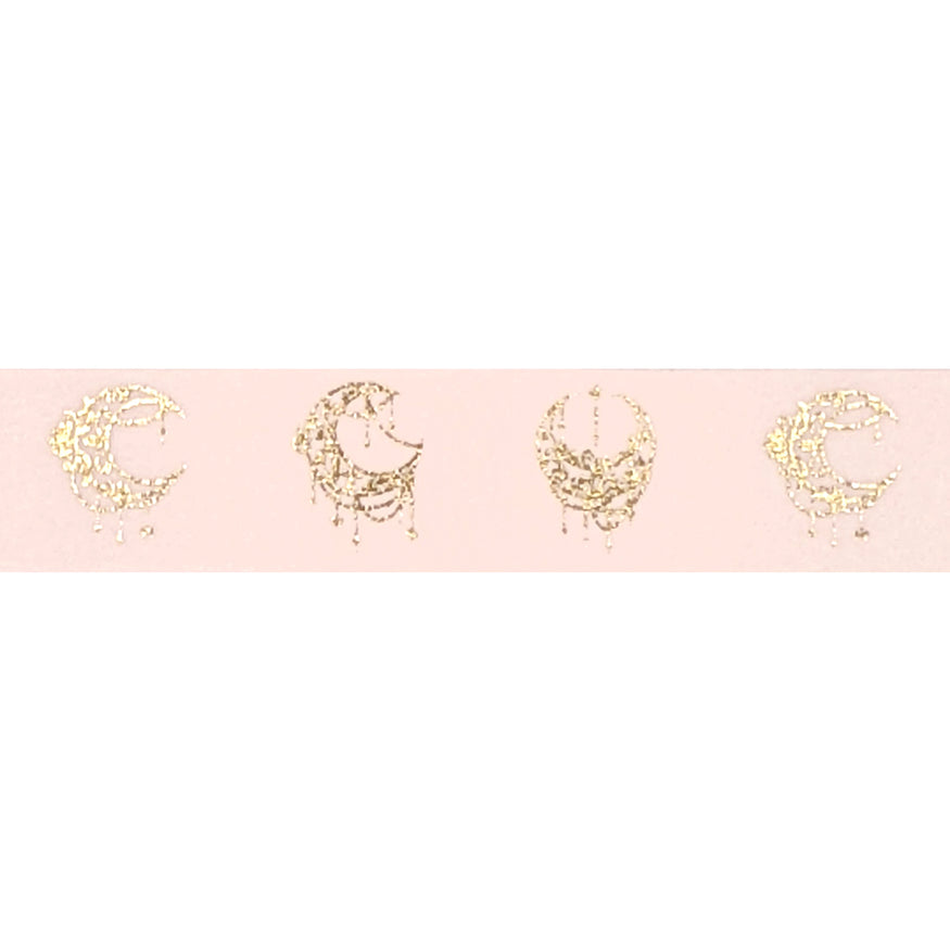 Washi con gotas lunares neutras