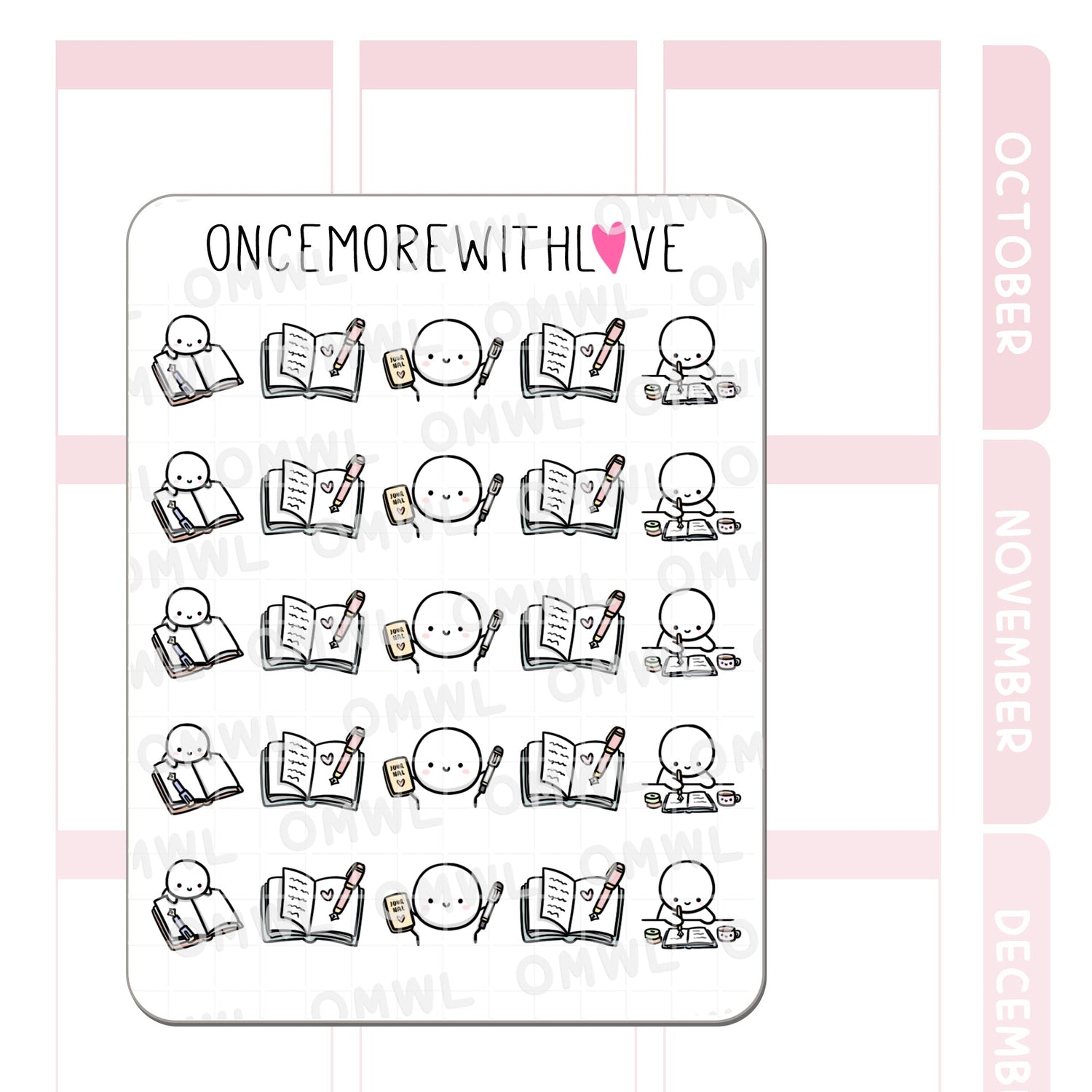 Once More With Love M1318 Journal 2.0 Sticker