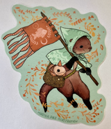 An otter and their fish friend are on an adventure!