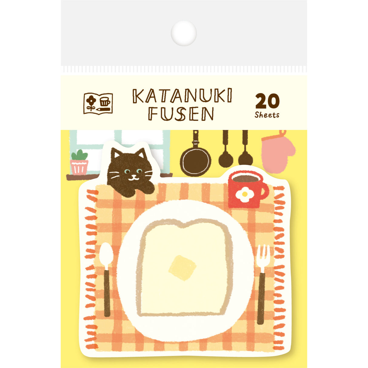 Cat on Table Sticky Notes