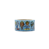 Beach Washi Tape Round Top