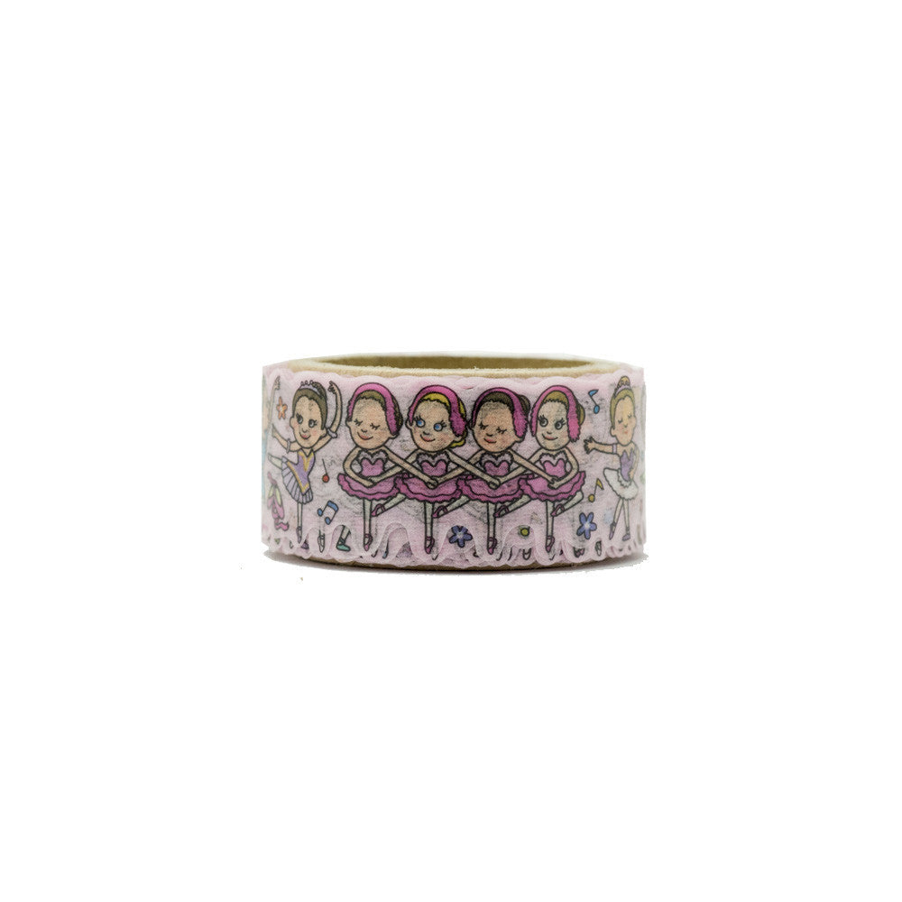 Ballerina Washi Tape Tips Round Top