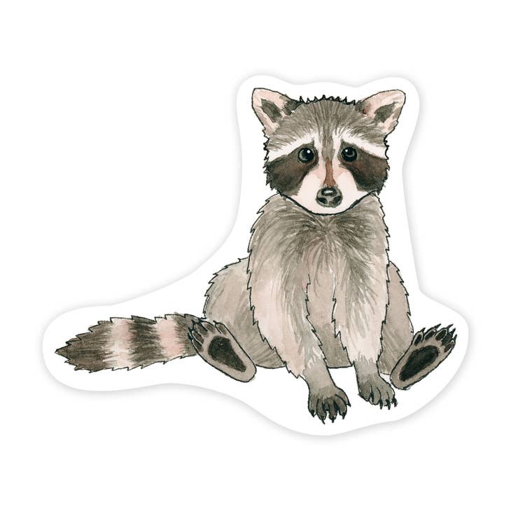 Pegatina de mapache 