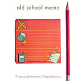 Retro School Supplies Notepad