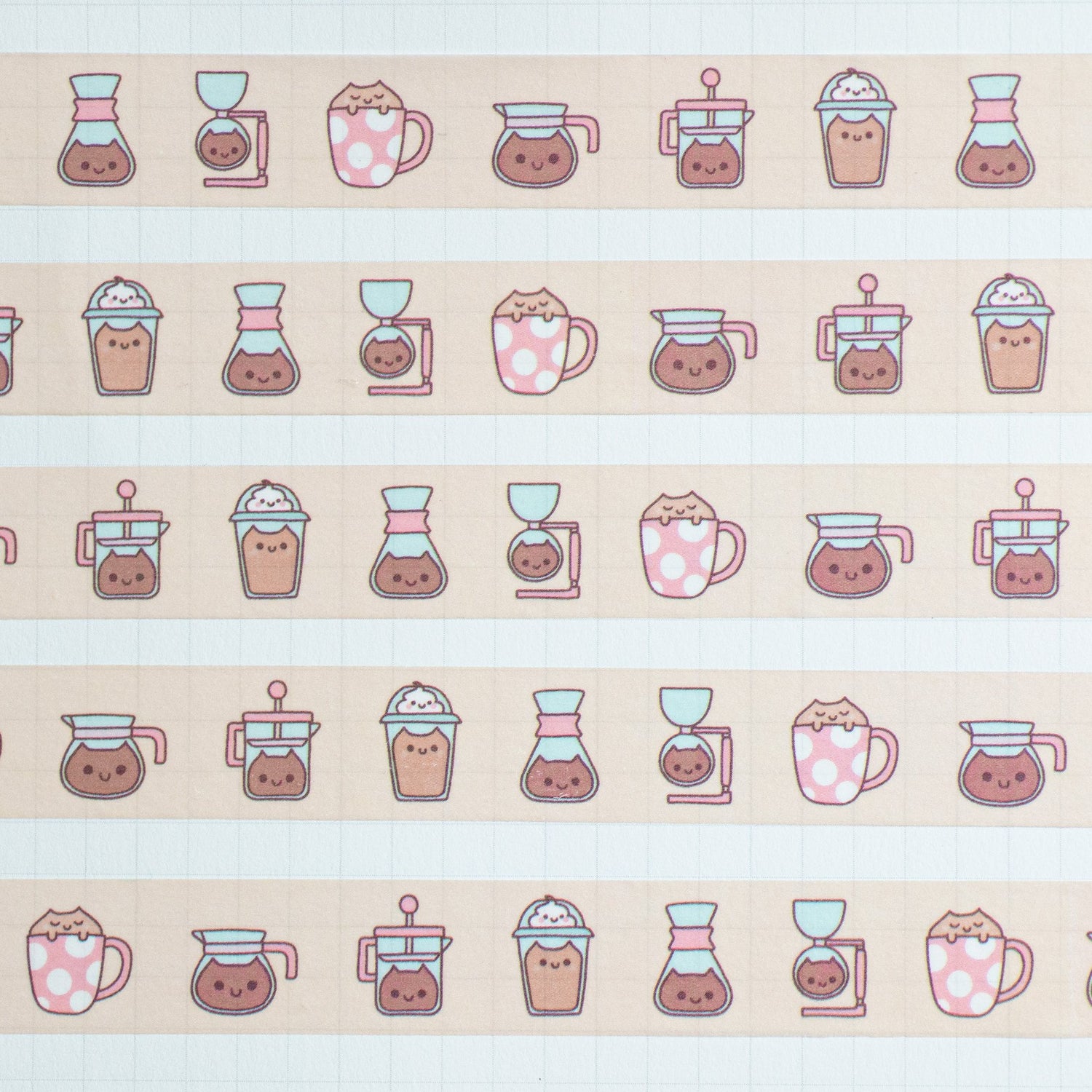 Neko Coffee Washi Tape