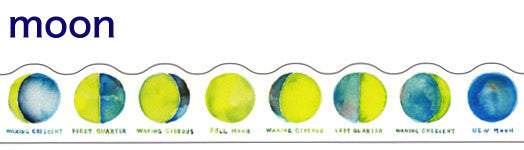 Moon Washi Tape Round Top Masking