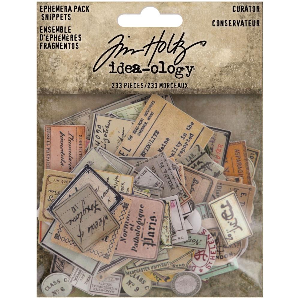 Curator Idea-Ology Ephemera Snippets 233/Pkg Tim Holtz