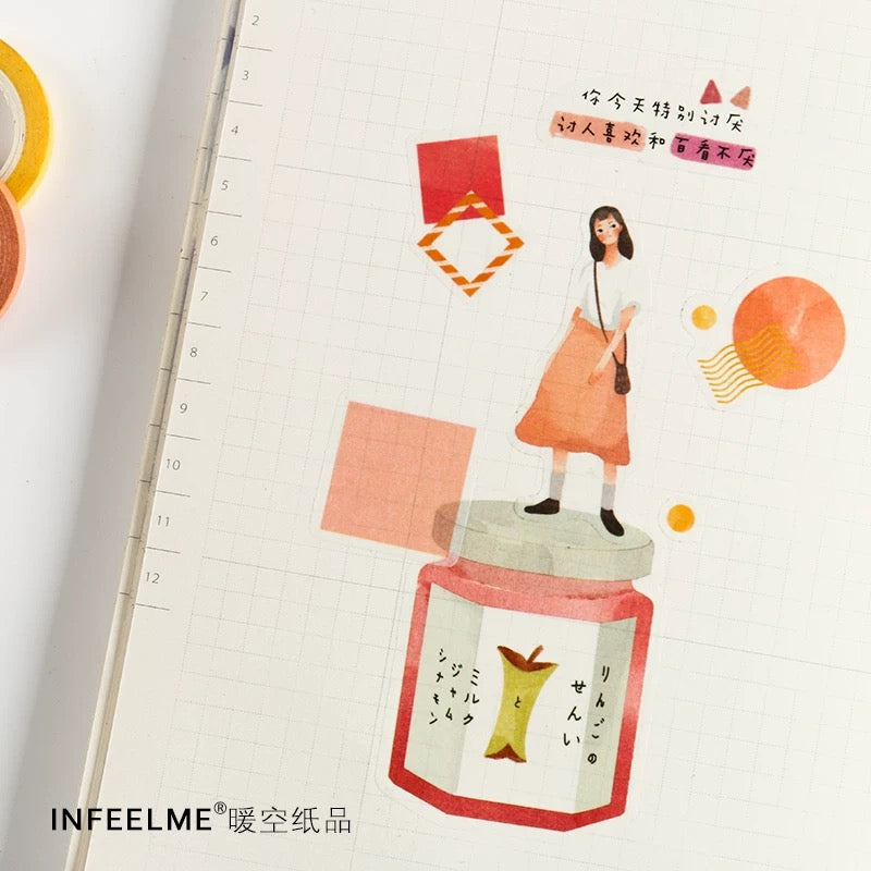 Fruit Jam Washi Flake Sticker (40 pieces)