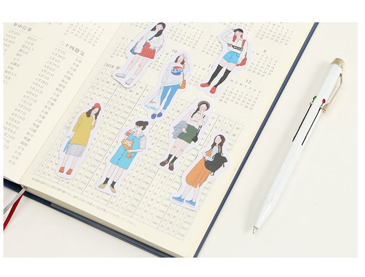 Freckle Girl Washi Flake Sticker