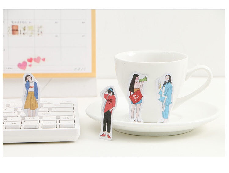 Freckle Girl Washi Flake Sticker