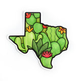 Pegatina de cactus de Texas
