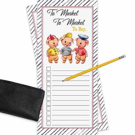 Three Little Pigs Market List Notepad