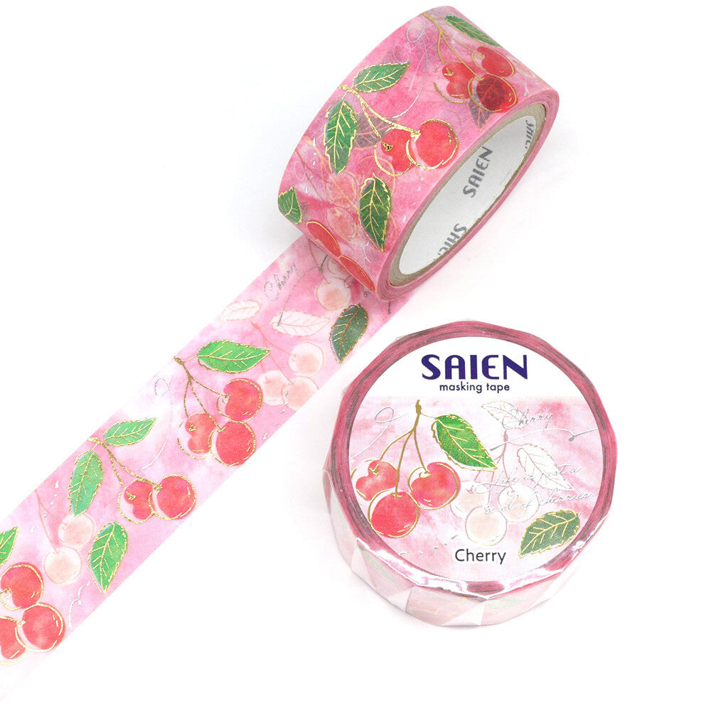 Cinta washi con la frase La vida es solo un cuenco de cerezas