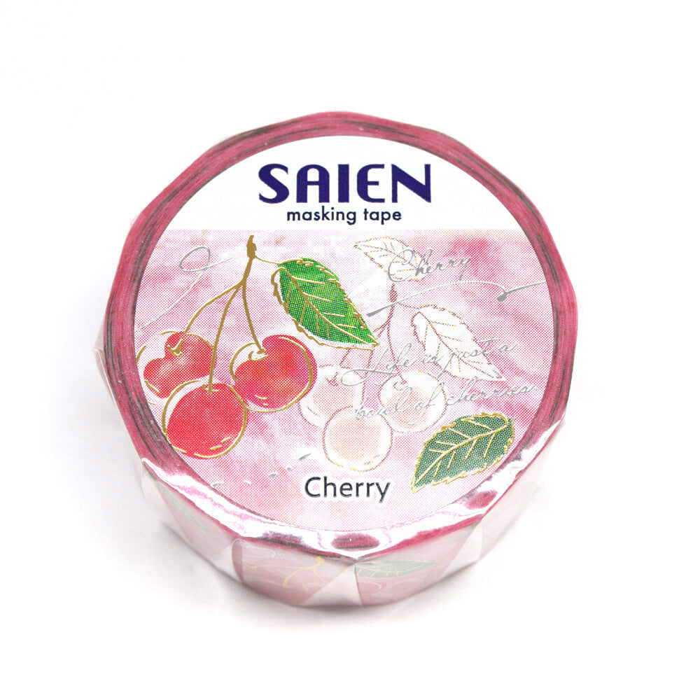 Cinta washi con la frase La vida es solo un cuenco de cerezas