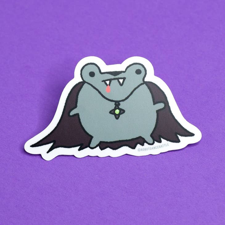 Pegatina de rana vampiro