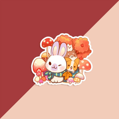 Thousand Skies - Fall Critters Vinyl Sticker