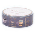 Simply Gilded WASHI 15mm - GRAPE Coffee CHEMISTRY + rose gold foil