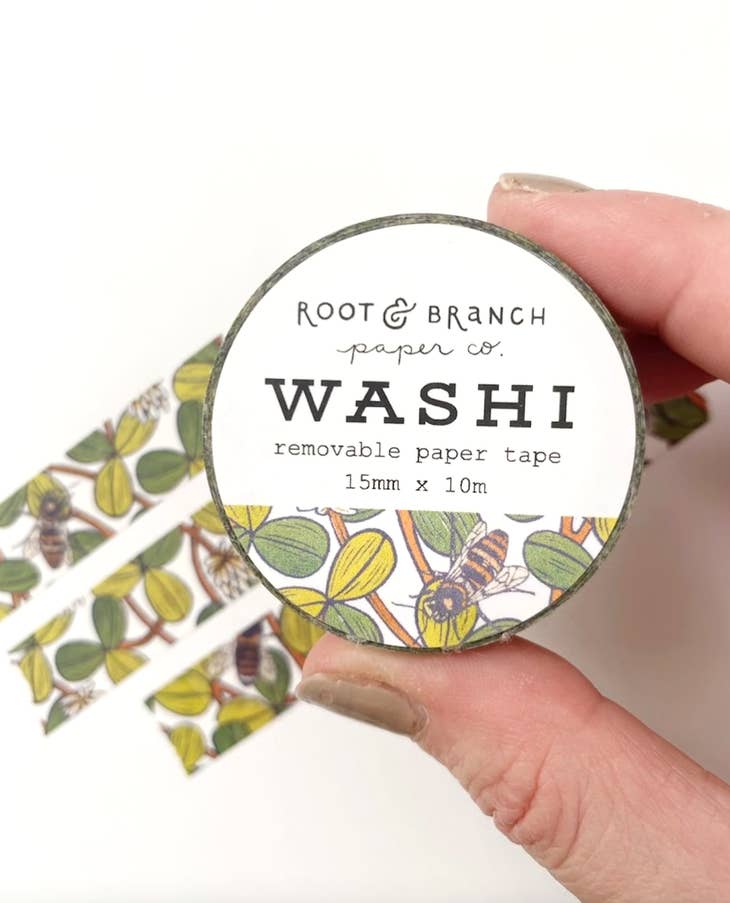 Root & Branch Paper Co - White Clover Washi Tape