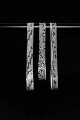 Lote de 3 rollos de cinta washi con motivos naturales en blanco y negro