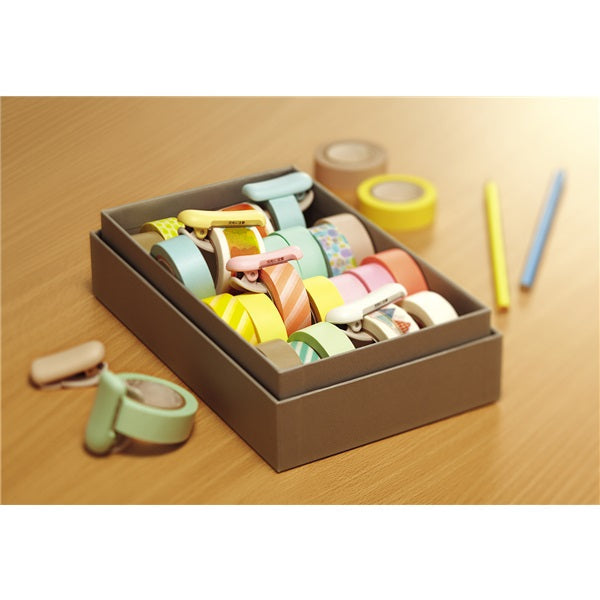 Washi Tape Cutter Pastel Green Kokuyo Karu Cut (for 20 - 25mm)