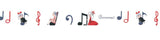 Cheerful Note Washi Tape Shinzi Katoh Design