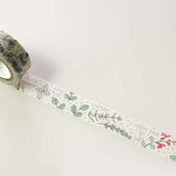 Cinta washi con motivos de jardín de hierbas 