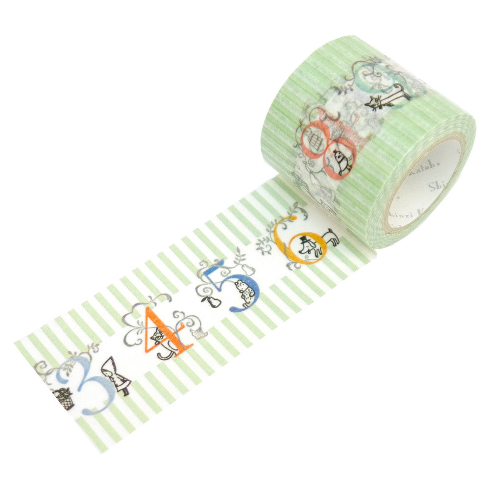 Number Wide Washi Tape Shinzi Katoh Design