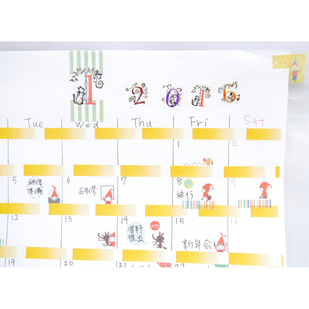 Number Wide Washi Tape Shinzi Katoh Design