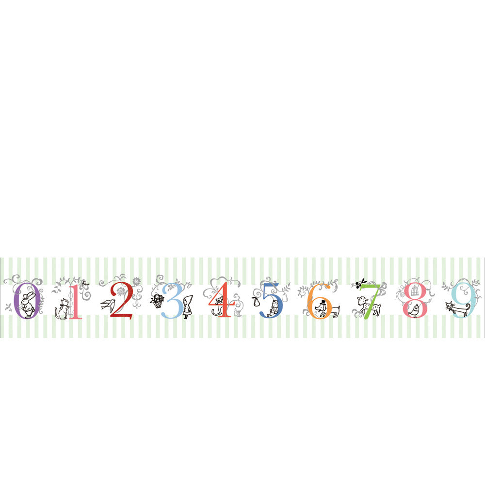 Number Wide Washi Tape Shinzi Katoh Design