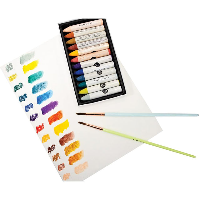 Prima Water Soluble Oil Pastels Rustic Art Philosophy 12/Pkg