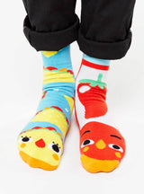 Taco & Hot Sauce Tween Mismatched Socks